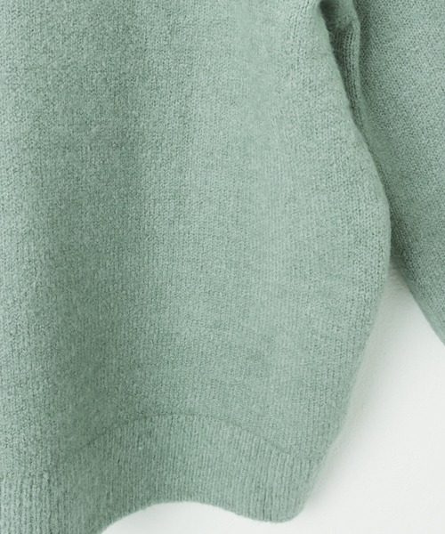 「andme」 長袖ニット F(M) グレイッシュベージュ レディース_画像8