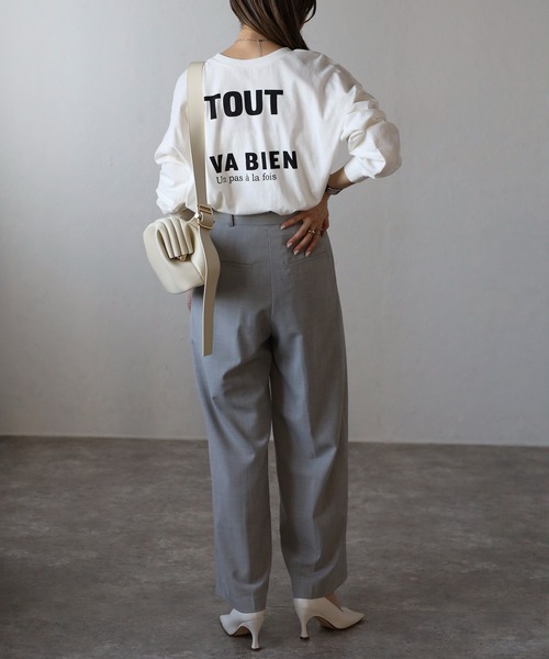 Bonjour Sagan（ボンジュールサガン） tシャツ 前後2WAYクルーネック