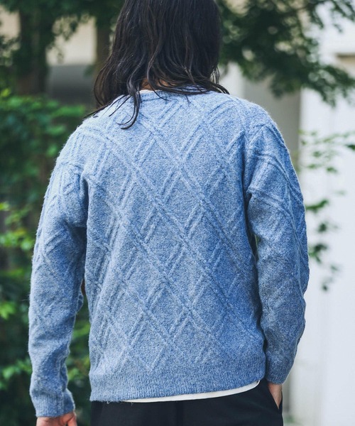 「URBAN RESEARCH Sonny Label」 長袖ニット MEDIUM オレンジ メンズ_画像5