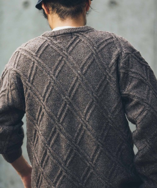 「URBAN RESEARCH Sonny Label」 長袖ニット MEDIUM オレンジ メンズ_画像9