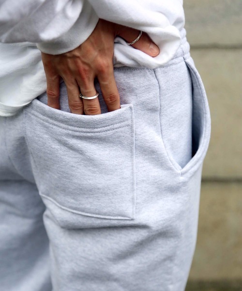 「LOS ANGELES APPAREL」 スウェットパンツ MEDIUM ヘザーグレー メンズ_画像9