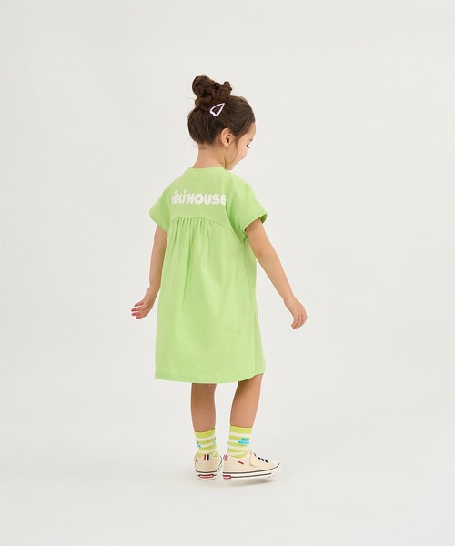 MIKI HOUSE（ミキハウス） ワンピース 「WEB限定」バックロゴ半袖
