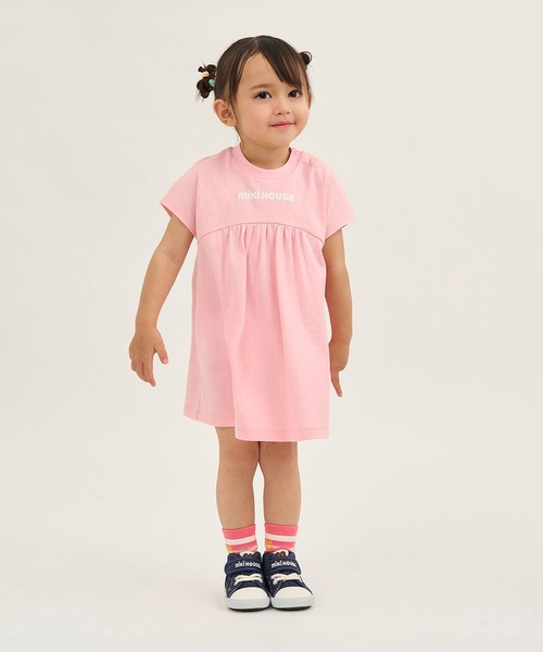 MIKI HOUSE 半袖ワンピース MIKI HOUSE ワンピース 半袖ポロワンピース キッズ 子供服