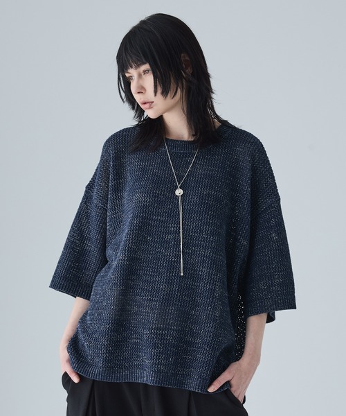セール】 スキッパーポロニット≪手洗い可能≫ （ニット