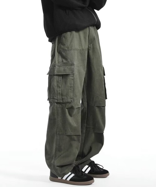 NEW GENTLEMAN カーゴパンツ ラングレー ワイドストレート