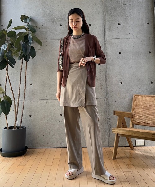 ニット セーター 「CIEL'AIR」IRREGULAR SHEER TOPS レディース CIEL'AIR ニット セーター シースルーNSニット レディース