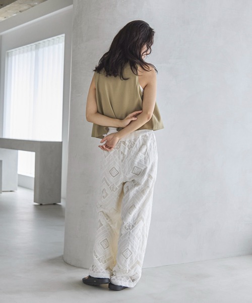 メーカー feepur パンツ レディース 「TALLサイズあり」レースパンツ パンツ