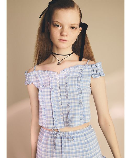 FURFUR（ファーファー） tシャツ フリルデザインブラウス レディース