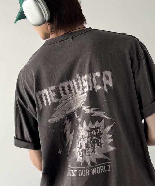 Classical Origin tシャツ ピグメント加工マットグラフィック柄Tシャツ