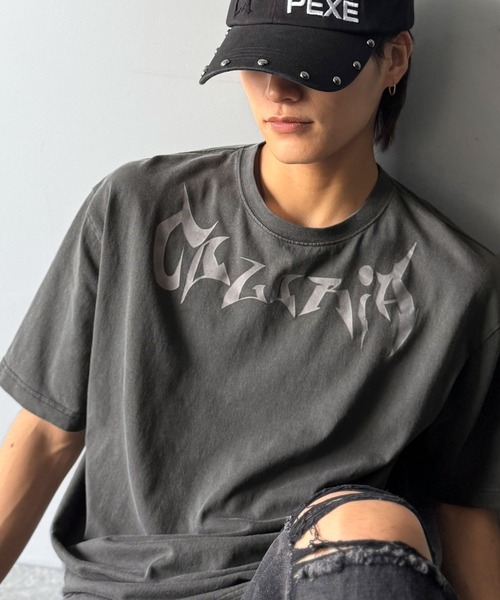 Classical Origin tシャツ ピグメント加工マットグラフィック柄Tシャツ