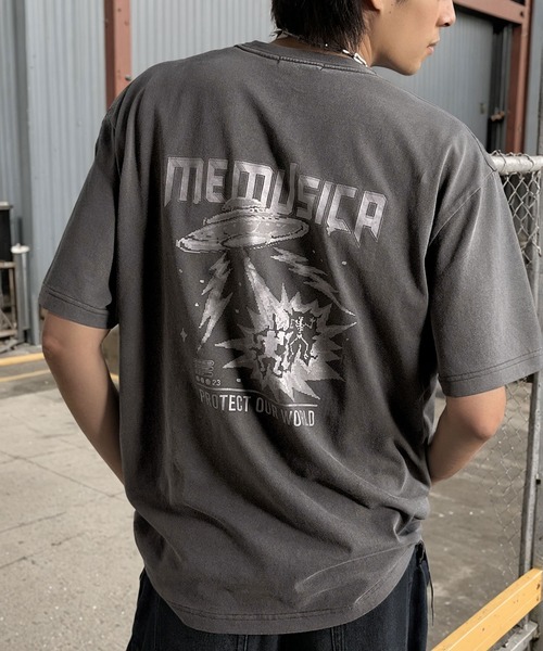 Classical Origin tシャツ ピグメント加工マットグラフィック柄Tシャツ