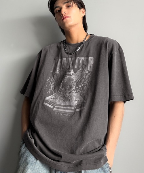 Classical Origin tシャツ ピグメント加工マットグラフィック柄Tシャツ