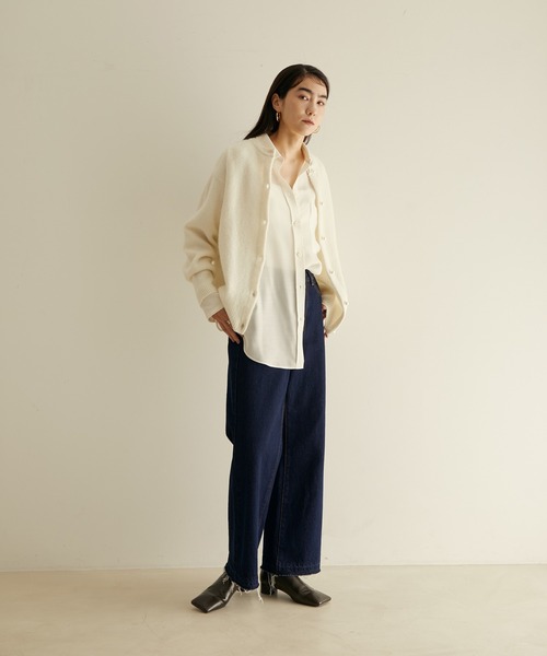 「SALON adam et rope'」 ニットカーディガン FREE ブラック レディース_画像4