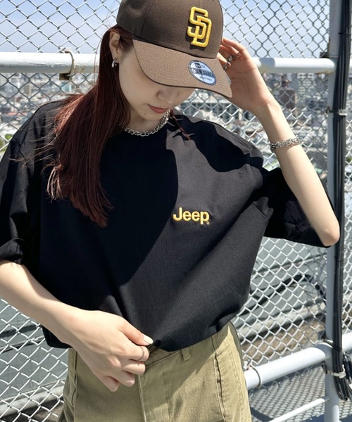 tシャツ 「日本未発売/WEB限定」JEEP(ジープ)/グラフィック バックロゴ ロゴ刺繍 半袖 Tシャツ/M-Logo graphic t-shir