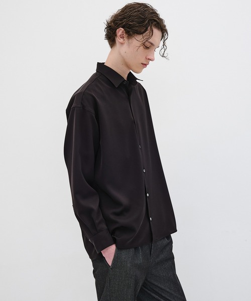 COLD DRY ロングスリーブシャツ COLD DRY PLEATS ロングスリーブシャツ(1 OFF WHITE): : メンズ