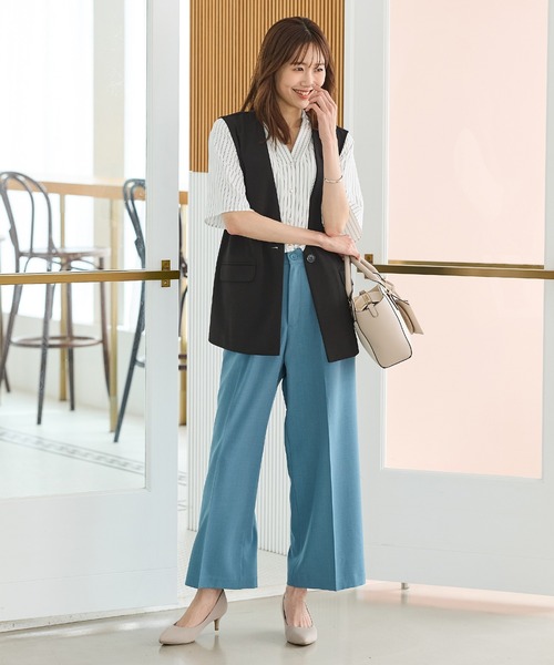 Honeys（ハニーズ） ベスト ジレ 「ハニさら・接触冷感・イージーケア