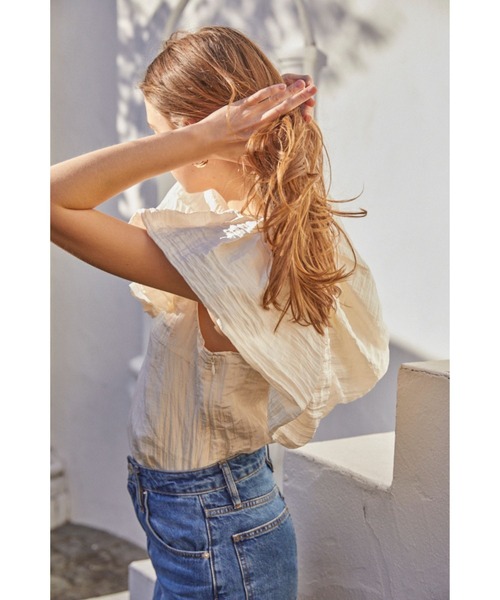 Estella.K ブラウス シャツ Parker Top オフショルケープブラウス
