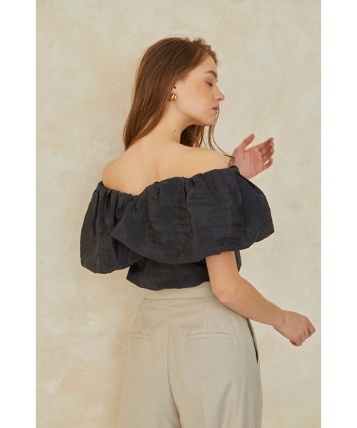 Estella.K ブラウス シャツ Parker Top オフショルケープブラウス 