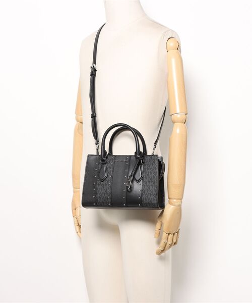 MICHAEL KORS ハンドバッグ SHEILA スタッズ パッチワーク
