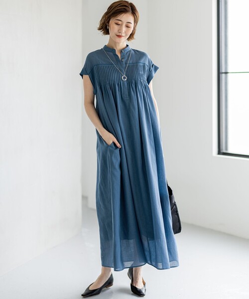 23区 ワンピース 「一部店舗限定/接触冷感/洗える」ラミー