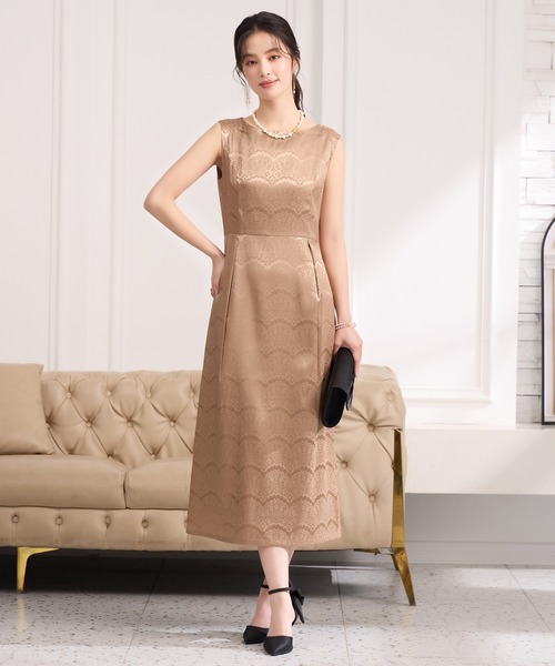 DRESS+（ドレスプラス） ドレス 2wayサテンボレロ付きパーティードレス