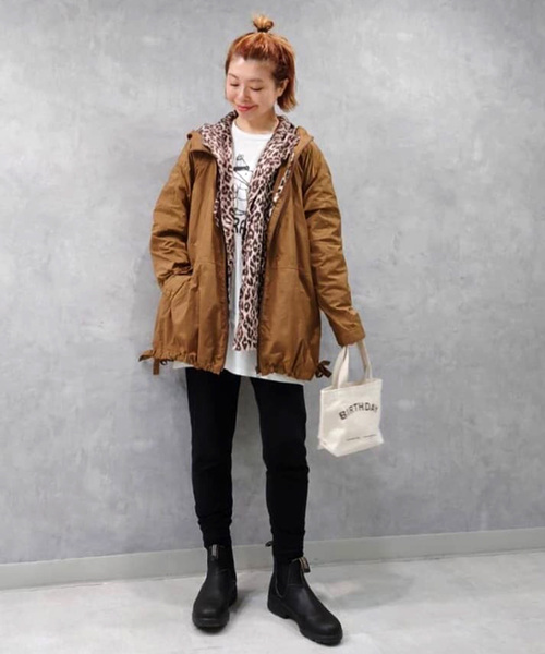 「JOURNAL STANDARD LUXE」 ナイロンブルゾン SMALL ブラウン レディース
