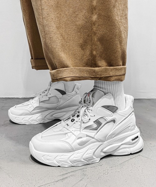 shoes365 スニーカー 「SHOES 365」厚底ダッドスニーカー メンズ
