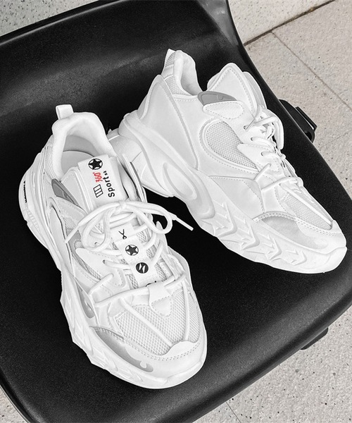 shoes365 スニーカー 「SHOES 365」厚底ダッドスニーカー メンズ