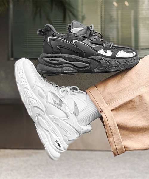 shoes365 スニーカー 「SHOES 365」厚底ダッドスニーカー メンズ