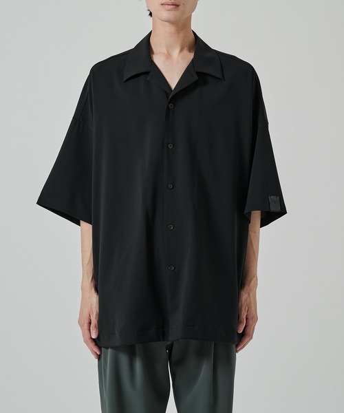 N.HOOLYWOOD × STUDIOUS / 半袖シャツ/38/ポリエステル/BLK/2255-SH61-003 N.HOOLYWOOD シャツ 「N.HOOLYWOOD」別注 2255-SH61-003 レイバー