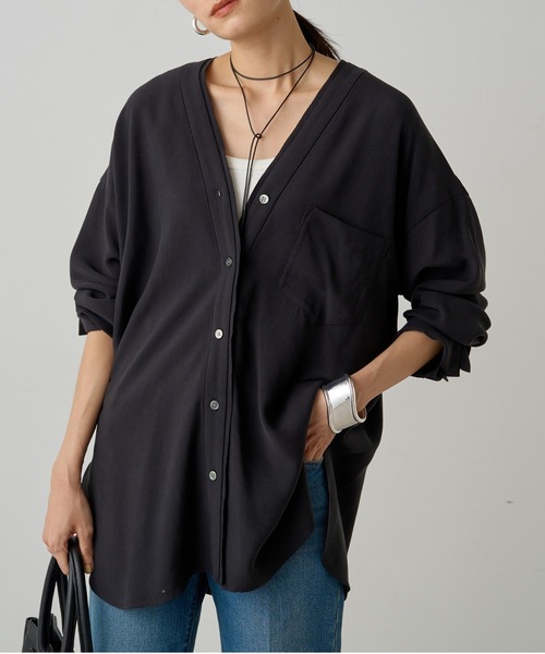 「LOUNGEDRESS」 長袖ブラウス FREE ブラック レディース