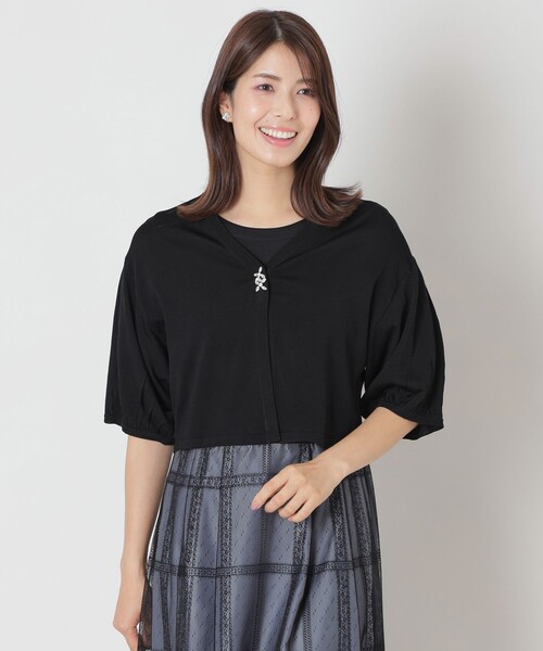 TO BE CHIC（トゥー ビー シック） カーディガン UVビジューボレロ