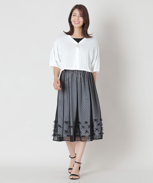 TO BE CHIC（トゥー ビー シック） カーディガン UVビジューボレロ