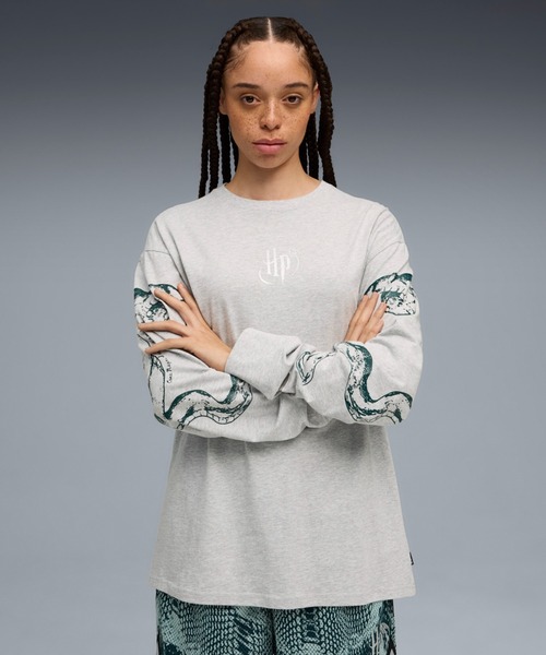 tシャツ PUMA プーマ Hoops x Harry Potter LS Tee レディース