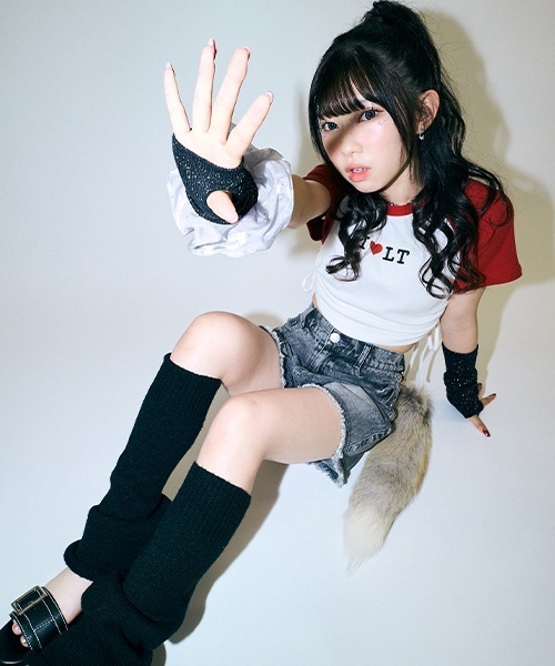 LOVETOXIC レッグウォーマー 「LTXC」レッグカバー キッズ 子供 女の子