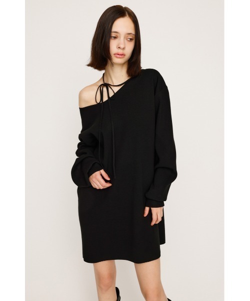 SLY ワンピース 「2025AW」ASYMMETRY NECK LOOSE OP