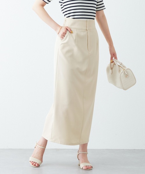 「natural couture」 タイトスカート LARGE ブラック レディース_画像2