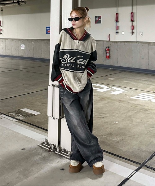 sedacle」 ニットパーカー SMALL ボルドー メンズ : ZOZOTOWN