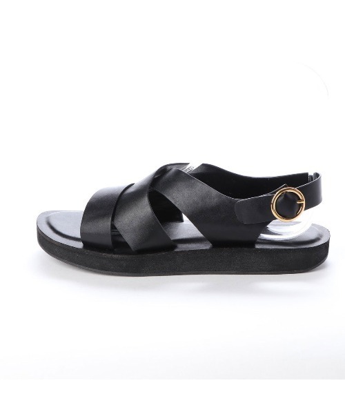 「EVOL」 フラットサンダル L アイボリー レディース_画像3