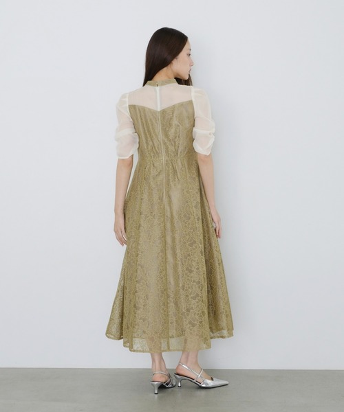 ANDRESD ドレス ノットリボンレースドレス / knot ribbon lace dress