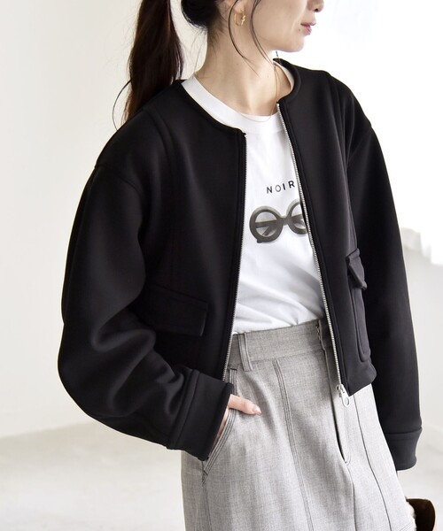 quaranciel ブルゾン アウター quaranciel:「洗濯機可能」ダンボール