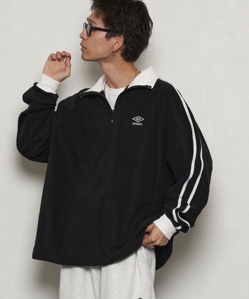 「UMBRO」 長袖Tシャツ LARGE ネイビー メンズ