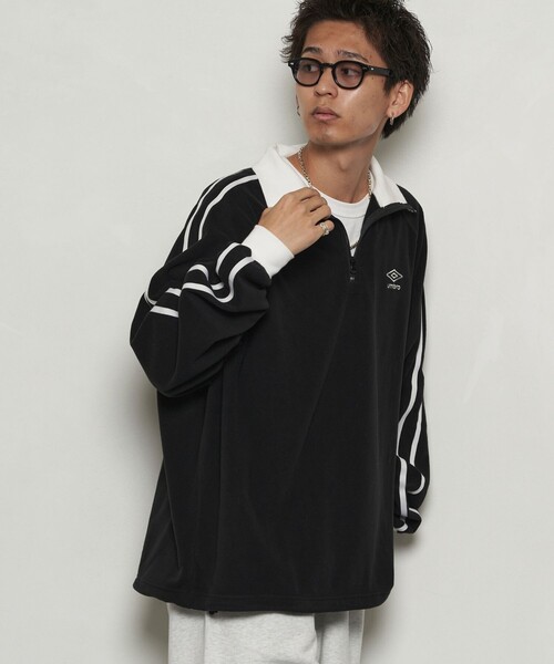 「UMBRO」 長袖Tシャツ LARGE ネイビー メンズ
