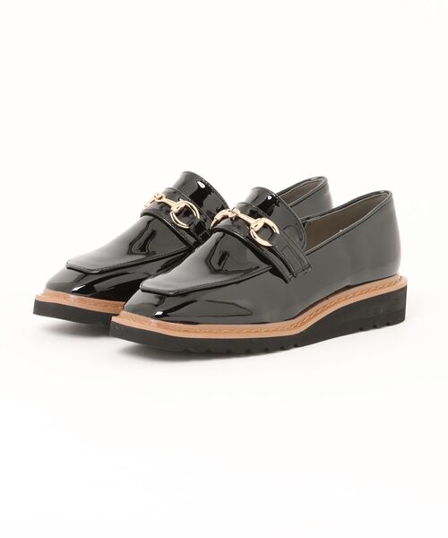 シュープラザ（SHOEPLAZA） ローファー ビットウェッジローファー