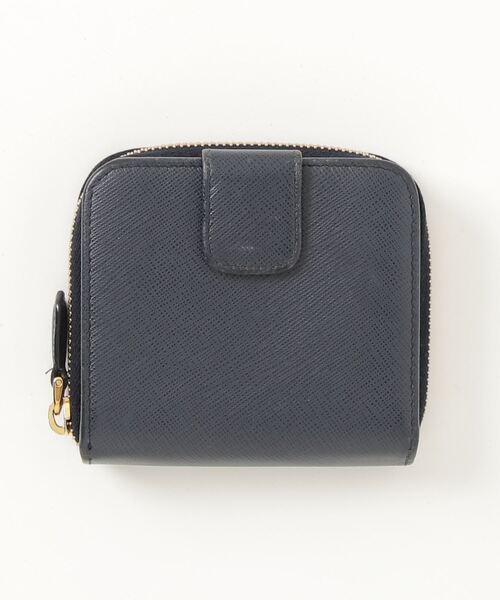 PRADA 「PRADA」 サフィアーノ 二つ折り 財布 - ネイビー