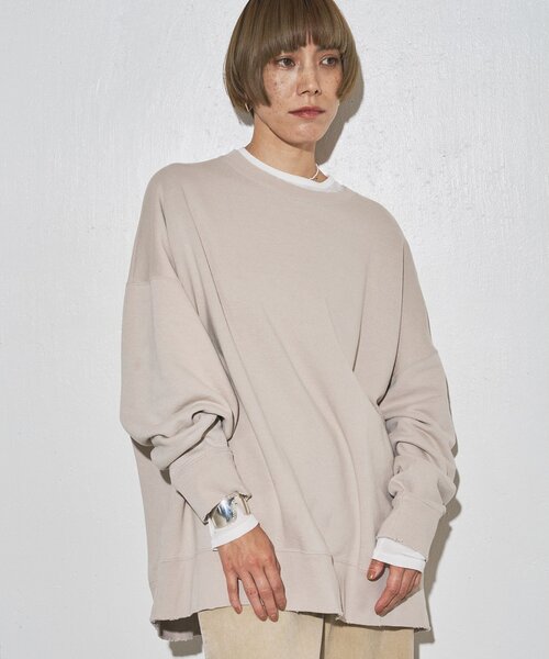 Whim Gazette GEMINI クルーネック スウェット Whim Gazette トレーナー スウェット 「GEMINI」オーバーバック