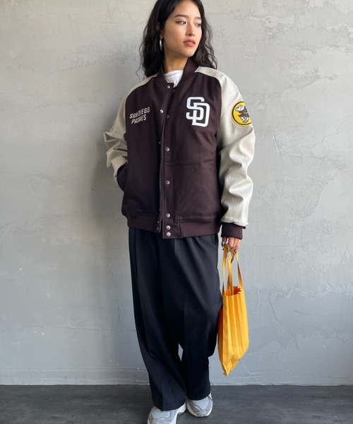 MLB スタジャン 「FANATICS/ファナティクス」 別注 MLBロゴワッペン