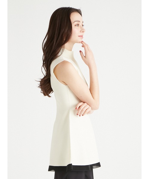 「CELFORD」 ノースリーブニット 36 ピンク レディース_画像3