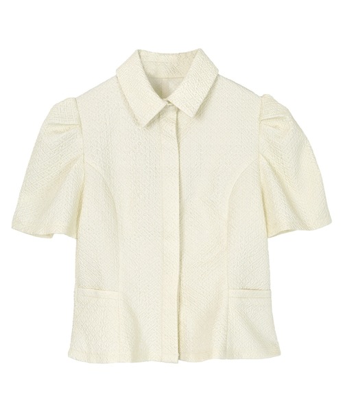 「ur's」 半袖シャツ S オフホワイト レディース_画像3