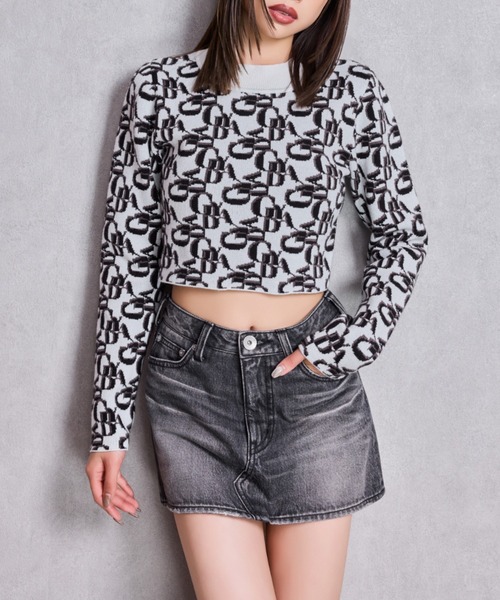 GYDA PATTERN ニットトップス 【完売品】 GYDA（ジェイダ） ニット セーター GYDA pattern プチハイニット